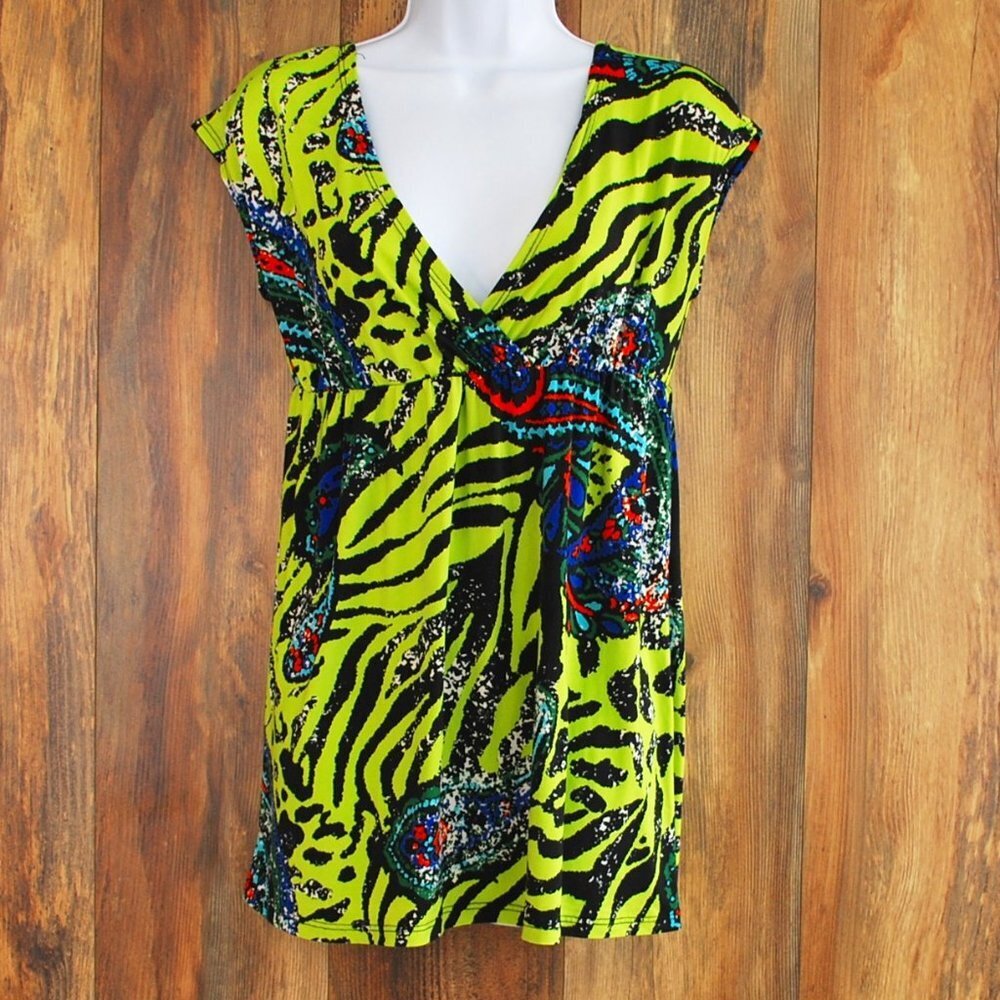 Rue 21 Stretchy Blouse Multi Color Size Small